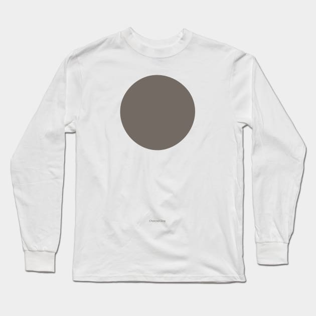 Circular - Crayola Charcoal Gray Long Sleeve T-Shirt by Eugene and Jonnie Tee's